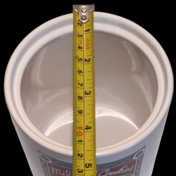 Milk and Cookies Served Nightly Through Christmas Cookie Jar Vase Planter - Picture 7 of 8